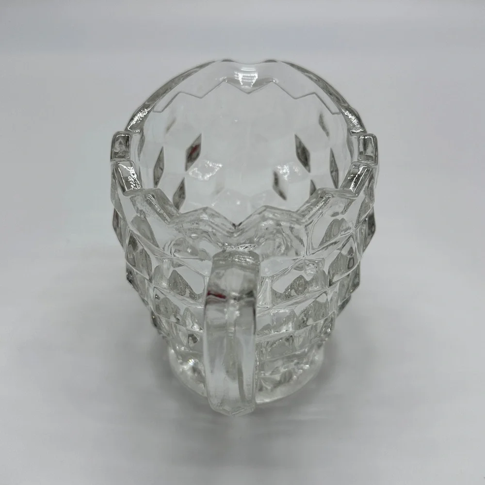 Vintage glass creamer American